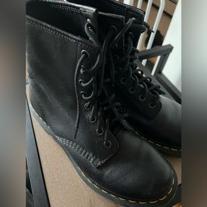 Dr. Martens Black leather boots size 9